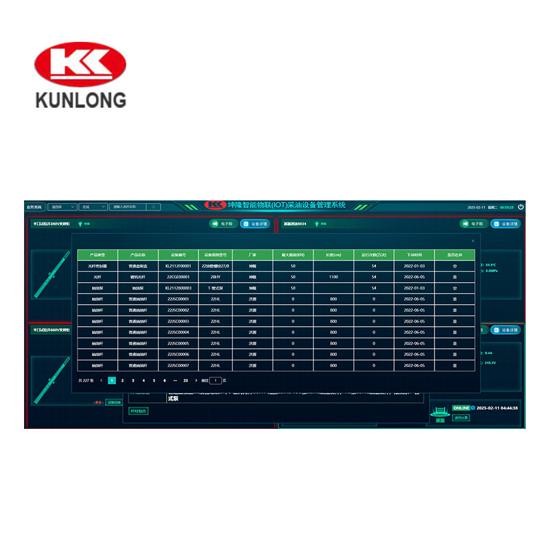 智能物联（IOT）采油设备管理系统